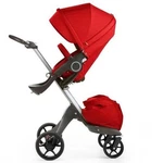 Stokke Xplory Red Stroller Includes Bassinet Never Used. Including Winter Kit. Fixed Price $599.00.