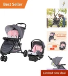 Ez Ride Travel System With Infant Car Seat And Canopy. Fixed Price $263.69.