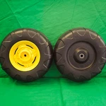 ** New Peg Perego John Deere Power Pull / Loader Front Wheel Set (2 Tires). Fixed Price $27.00.