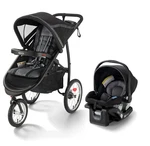 Graco Fastaction Fold Jogger Travel System, Gotham (new In Damaged Box). Fixed Price $325.49.