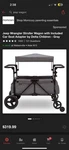 Jeep Deluxe Wrangler Stroller Wagon W/ Canopy & Storage Gray Gently Used. Fixed Price $170.00.