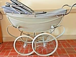Silver Cross Grey Carriage Single Seat Stroller Fully Restored. Fixed Price $375.50.