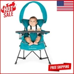 Deluxe Baby Portable Push High Chairs W/ Removable Canopy Outdoor Polyester New. Fixed Price $64.97.