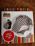 Infant Car Seat Veil, Chevron Grey Adjustable Straps Machine Washable. Fixed Price $14.00.