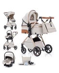 Newborn Baby Pram Pushchair Buggy Stroller 3IN1 Travel System Car Seat Included. Fixed Price $201.69.