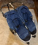 Bumbleride Inde Twin Side By Double Stroller Navy Blue. Fixed Price $650.00.