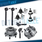 Front Wheel Bearing & Hub Tierod Ball Joint For S10 Bravada S15 Jimmy Sonoma 4WD. Fixed Price $152.48.
