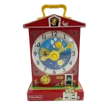 Fisher-price Box Teaching Clock 998 Mattel Windup Schoolhouse Musical Toy. Fixed Price $24.99.