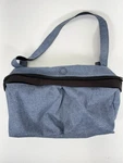 Bugaboo Organizer Stroller Handlebar, Diaper Bag, With Strap - Blue Melange. Fixed Price $30.00.