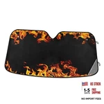 Fire Flames Car Windshield Sun Shade Foldable Creative Unique Auto PATTERN12. Fixed Price $17.45.