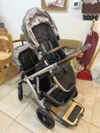 Uppababy Vista Double Stroller Frame W/ Piggyback Board Adjustable Handles. Fixed Price $500.00.