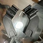 2X Black Stroller Handle Hinge/joint Replacement Attachment Brackets Pair. Fixed Price $10.00.