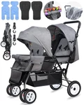 Double Stroller For Infant Toddler, Foldable Baby With Tandem Se. Fixed Price $296.99.
