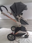 Hot Mom Baby Stroller High Landscape Reversible Luxury Carriage,grid. Fixed Price $275.00.