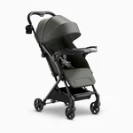 Mompush Lightweight Stroller Green Black Folding Cup Holder Five-point Harness. Fixed Price $150.00.