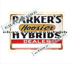 Parker Hoosier Hybrids Dealer Seed Corn Metal Tin Sign Modern Art Wall Hangings. Fixed Price $19.43.
