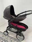 Mima Kobi Double Stroller With Bassinet And Toddler Seat. Fixed Price $500.00.