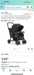 Joovy Caboose Too Ultralight Sit Stand Double Tandem Stroller - Black (8177). Fixed Price $115.00.