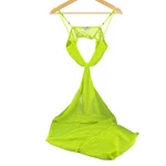 Fashion Nova Womens Beachwear Neon Green Mesh Maxi Cover-up Dress Cut-out Design. Fixed Price $24.95.