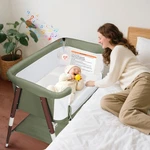 Baby Bassinet Bedside Sleeper W/ Height Adjustable & Wheel For Infant Boys Girls. Fixed Price $75.99.