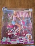 Steffi Love Bike Tour Barbie With Baby Boy Doll New In Box. Fixed Price $33.50.