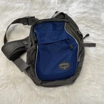 Osprey Veer Vertical Shoulder Bag Backpack Sling Crossbody Blue Gray Travel Flaw. Fixed Price $22.50.