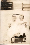 Rppc Two Sweet Babies In Stroller, Antique Postcard 4313. Fixed Price $5.99.