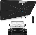 Windshield Sun Shade Umbrella For Jeep Wrangler Jl 2018-2025, Foldable & Uv Prot. Fixed Price $50.53.