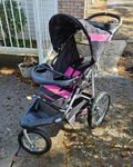 Baby Trend Expedition Jogger Folding Jogging Stroller, Bubble Gum. Fixed Price $65.00.