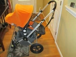Bugaboo Cameleon Dark Brown/orange Travel System Single Seat Stroller. Fixed Price $300.00.