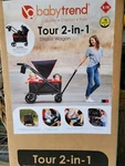 Baby Mars Red Tour 2-IN-1 Stroller Wagon Mode Plus Cup Holders Safety Harness. Fixed Price $152.99.