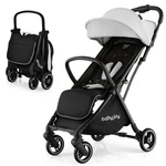 Costway Portable Baby Stroller One-hand Fold Pushchair W/ Aluminum Frame Grey. Fixed Price $105.99.