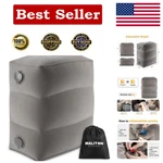 Inflatable Travel Foot Rest Pillow For Kids Adjustable Airplane Bed, Grey. Fixed Price $33.57.