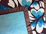 Lovey Baby Security Blankie Mod Hearts Minkee Stroller Blanket Sprout Basics 29". Fixed Price $29.95.