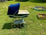 Vintage Silver Cross English Corniche Pram Stroller. Fixed Price $1250.00.