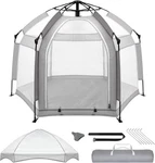 Pop Baby Beach Tent - UPF50+ Sun Protection Canopy & Mosquito Net, 150D. Fixed Price $125.99.