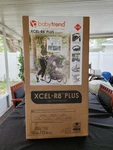 Baby Trend XCEL-R8 Plus Jogging Stroller With Led Lights, Liberty Grey, Ez Fold. Fixed Price $145.00.