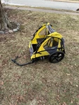 Instep Double Bike Trailer & Stroller 2 Seat Child/pet Carrier Yellow. Fixed Price $40.00.