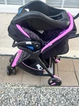 Disney Minnie Mouse Travel System Stroller Black Pink White Car Seat Compatible. Fixed Price $310.00.