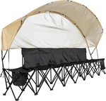 Portable Folding Bench, 6 Seat Soccer With Storage Pockets Cup Holders &. Fixed Price $173.46.