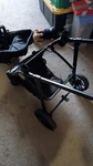 Chicco Bravo Travel System 3-WHEEL Folding Stroller, Adjustable Handle, Black. Fixed Price $55.00.