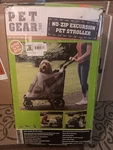Pet Gear No-zip Excursion 4-WHEEL Stroller Dual Entry Push Button. Fixed Price $124.99.