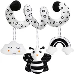 Baby Spiral Hanging Stroller And Car Seat Toys Black White High Contrast .... Fixed Price $20.19.
