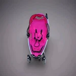 Quinny Stroller Seat Pink/black Model 474 Single Five-point Harness. Fixed Price $50.00.