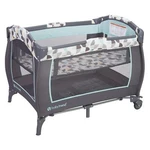Infant Playard Bassinet Center Baby Changing Table Travel Bag Doodle Dots Blue. Fixed Price $91.63.