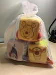 Disney Winnie Pooh Plush Baby Blocks Set With Eeyore & Tigger Mesh Bag. Fixed Price $12.00.
