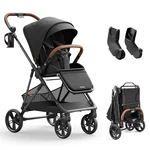 Air Lux Baby Stroller, Carbon Fiber Frame Only 15.8LBS, Compact Fold Toddler. Fixed Price $623.99.
