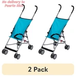 Cosco Kids Umbrella Stroller Comfort Height, Toddler, Turquoise 2-PACK. Fixed Price $35.95.