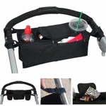 New Cup Holder Organizer Bag To Fit Graco Strollers Wipes Pink Blue Grey Black. Fixed Price $15.99.