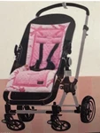 Boutique Stroller Liner Pink Reversible, Thick Adjustable Pad - Matching Bib Set. Fixed Price $60.00.